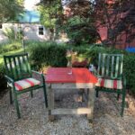 Outdoor patio at Sleeping Bear Bed and Breakfast