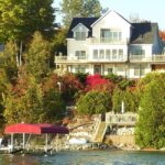 Torch Lake Bed and Breakfast dock on lake for guest use